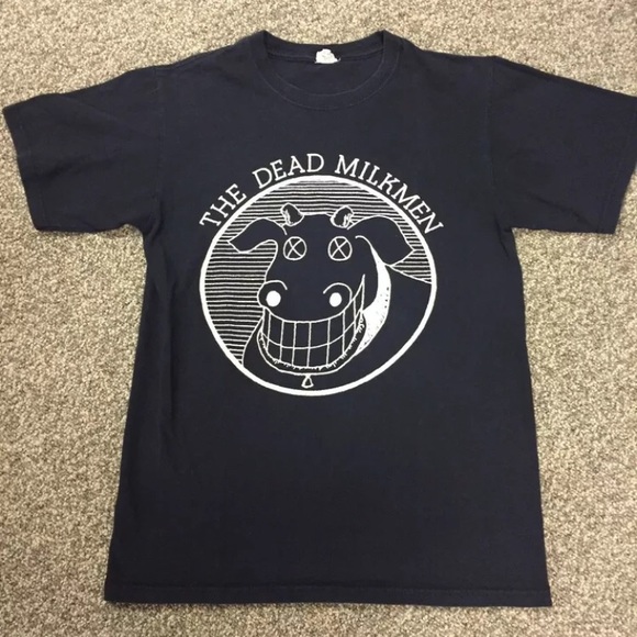 The Dead Milkmen Other - The Dead Milkmen Black Vintage Punk Tee